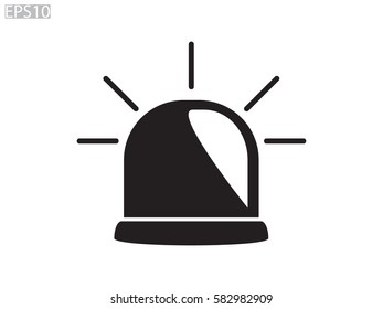 lamp, an alarm icon, vector illustration eps10