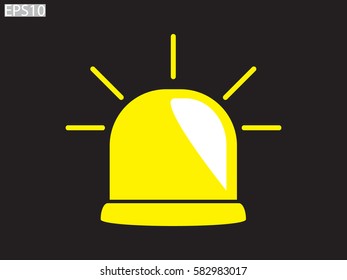 lamp, an alarm icon, vector illustration eps10