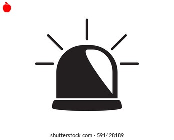lamp, an alarm icon, vector illustration eps10