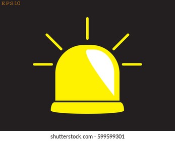 lamp, an alarm icon, vector illustration eps10
