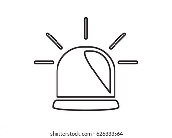 lamp, an alarm icon, vector illustration eps10