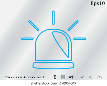 lamp, an alarm icon, vector illustration eps10