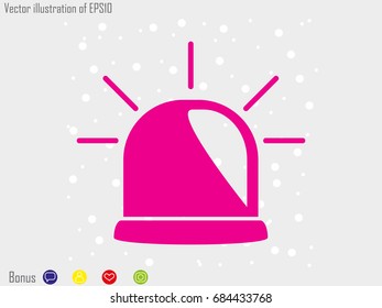 lamp, an alarm icon, vector illustration eps10
