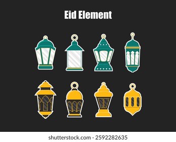 lamp arab background mubarak eid ramadan moon islamic illustration holy design holiday muslim object