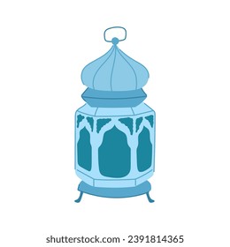 lamp arabic lantern cartoon. light islamic, religion eid, islam culture lamp arabic lantern sign. isolated symbol vector illustration