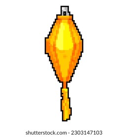 lamp asian lantern game pixel art retro vector. bit lamp asian lantern. old vintage illustration
