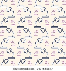 Lámpara impresionante de moda multicolor patrón de repetición vector ilustración de fondo