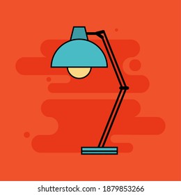 Lamp back to school picture icon - Vector