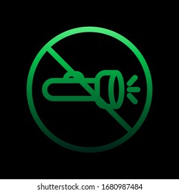 lamp ban nolan icon. Simple thin line, outline vector of Ban icons for ui and ux, website or mobile application