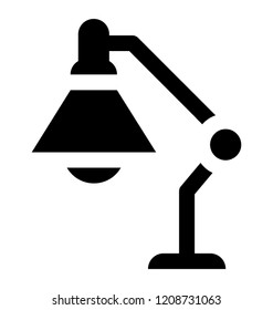 
A lamp in bend shape depicting study lamp 
