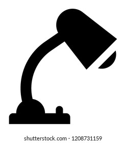 A lamp in bend shape depicting study lamp 