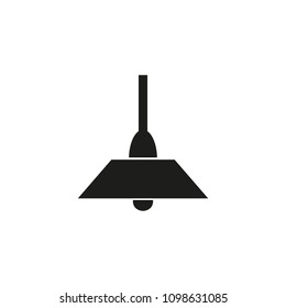Lamp of black icon