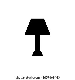 lamp black and white icon