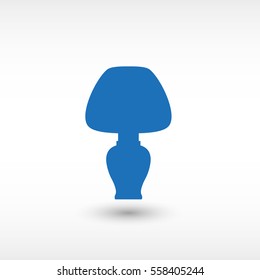 Lamp - blue  vector icon