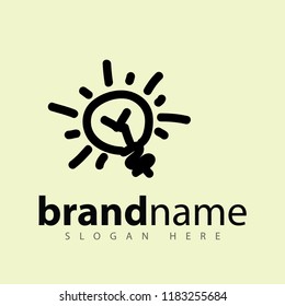 Lamp Bright Draw Logo icon
