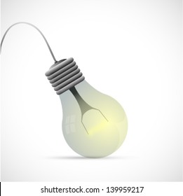Lamp bulb cartoon. EPS 10