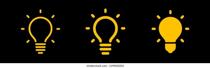 Lamp bulb icon