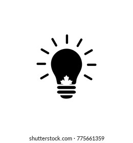 lamp bulb icon logo