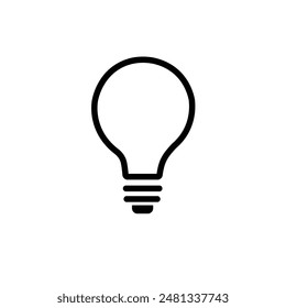 lamp bulb icon logo design