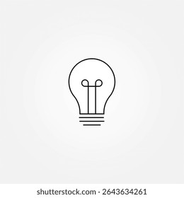 lamp bulb icon symbol illustration vector eps10 logo template