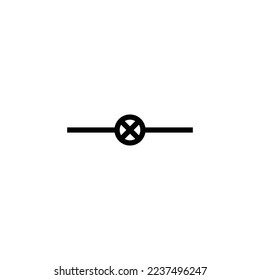 Vector de icono de lámpara o bombilla. Símbolo de la lámpara o de la lámpara, signo de la lámpara o de la lámpara