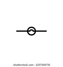 Lamp or bulb icon vector. Lamp or bulb symbol, Lamp or bulb sign