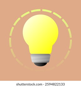 lamp bulb idea vector illustration