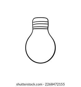 Lampenlampe, einfache Illustrationsdesign