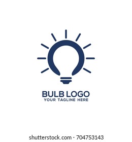 Lamp Bulb Logo Icon Set Vector Template