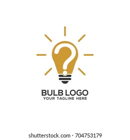 Lamp Bulb Logo Icon Set Vector Template