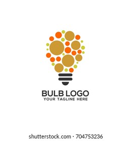 Lamp Bulb Logo Icon Set Vector Template