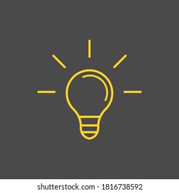 Lamp Bulb Vector Image Design