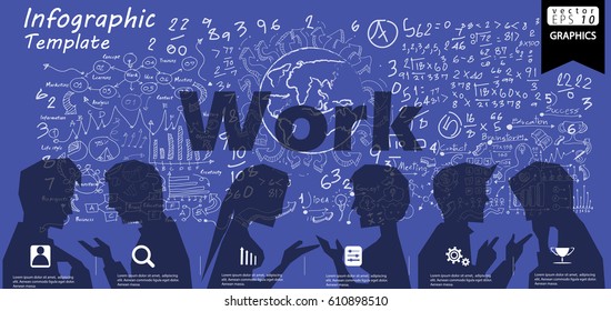 Lamp Business Success  modern Idea and Concept Vector illustration Infographic template with  icon,Work Text.