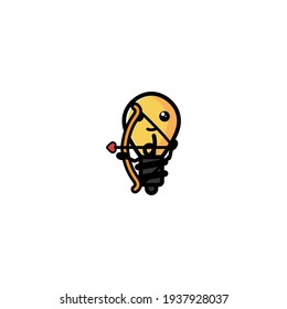 Lamp Cartoon Character Design Vector Illustration. With Cute, Funny, And Fun Cartoon. 