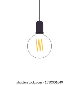 Lamp cartoon vector. wallpaper. free space for text. copy space.