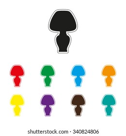 Lamp - color vector icon