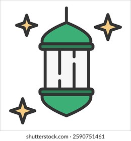 Lamp Decor Icon Element For Design