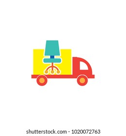 Lamp Delivery Logo Icon Design