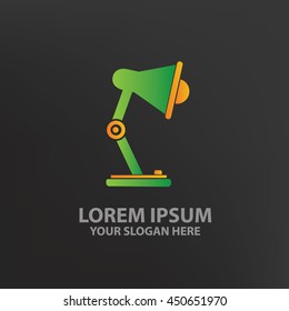 Lamp design,logo template,clean vector