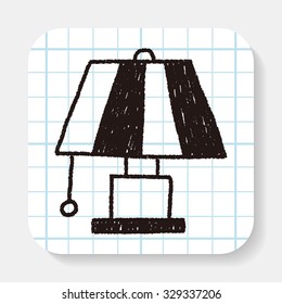lamp doodle drawing