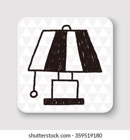 lamp doodle drawing