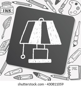 lamp doodle drawing