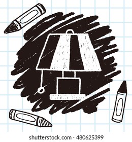 lamp doodle drawing