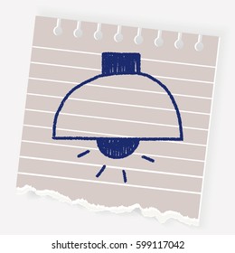 lamp doodle drawing