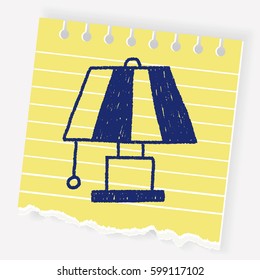lamp doodle drawing