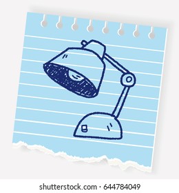 lamp doodle drawing