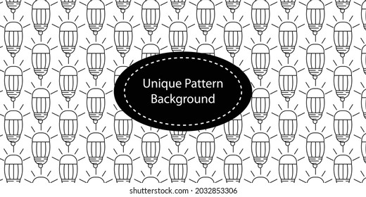 Lamp doodles pattern background. Graphic modern pattern. 