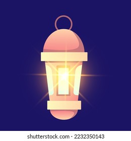 lamp for eid al-Adha vector illustration