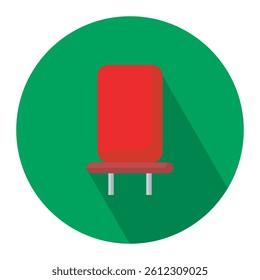 Lamp electric flat icon, electrical connection stop element vector design illustration. 