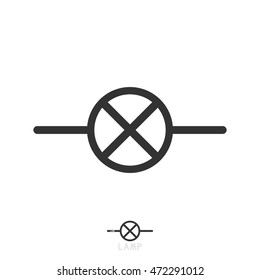 LAMP. Electronic circuit symbols.